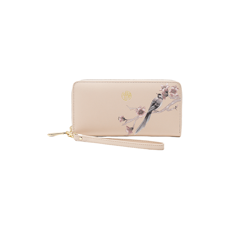Chinese Aesthetic Original Print Women's Compact Wallet - SinoCultural -- PWCD187-2 -