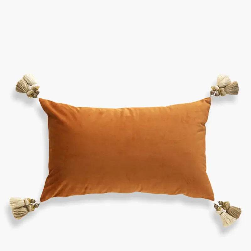 Chinoiserie Vintage Floral Dual-tone Short Plush Lumbar Pillow - SinoCultural -- WP015A01 -