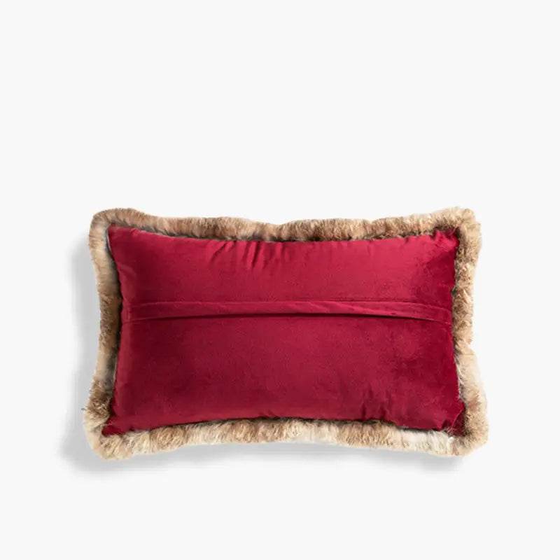 Chinoiserie Original Design Vintage Kylin Pattern Lumbar Pillow - SinoCultural -- WP017A01