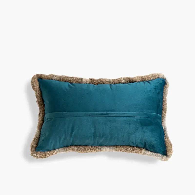 Chinoiserie Original Design Vintage Kylin Pattern Lumbar Pillow - SinoCultural -- WP017A01