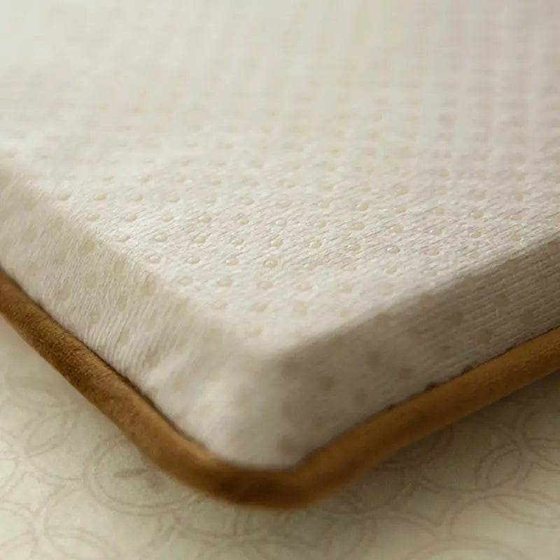 Chinoiserie Classical Sprout Yellow Short Plush Chair Cushion - SinoCultural -- SC018A38 -