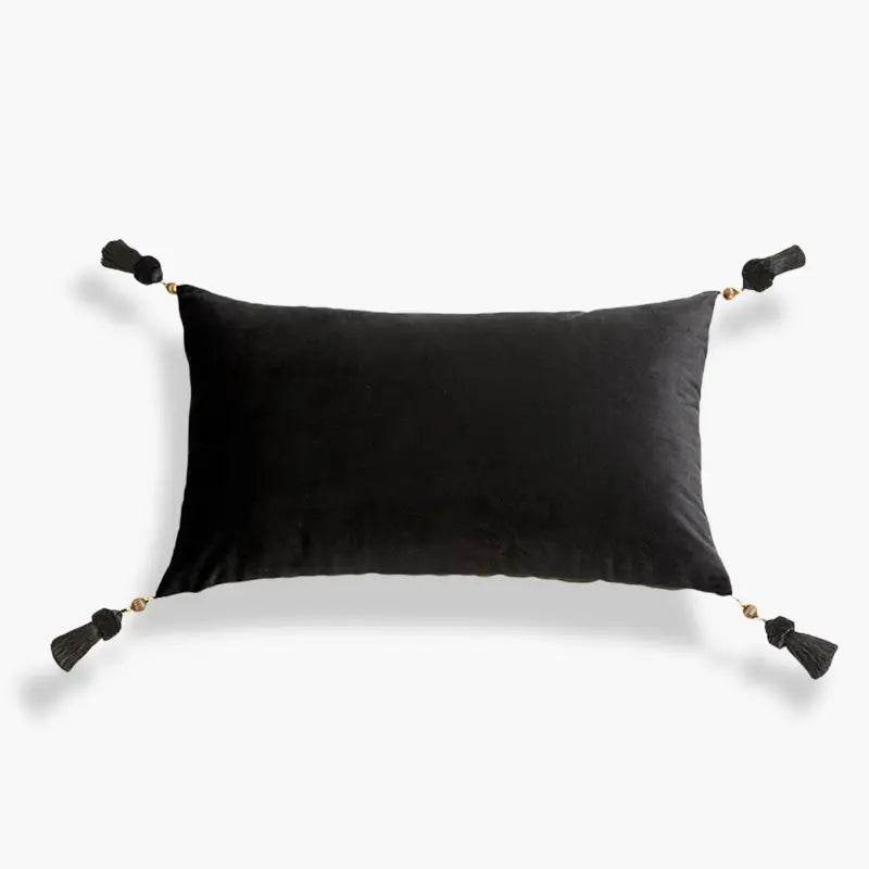 Chinoiserie White Crane Short Plush Lumbar Pillow - SinoCultural -- WP026A01