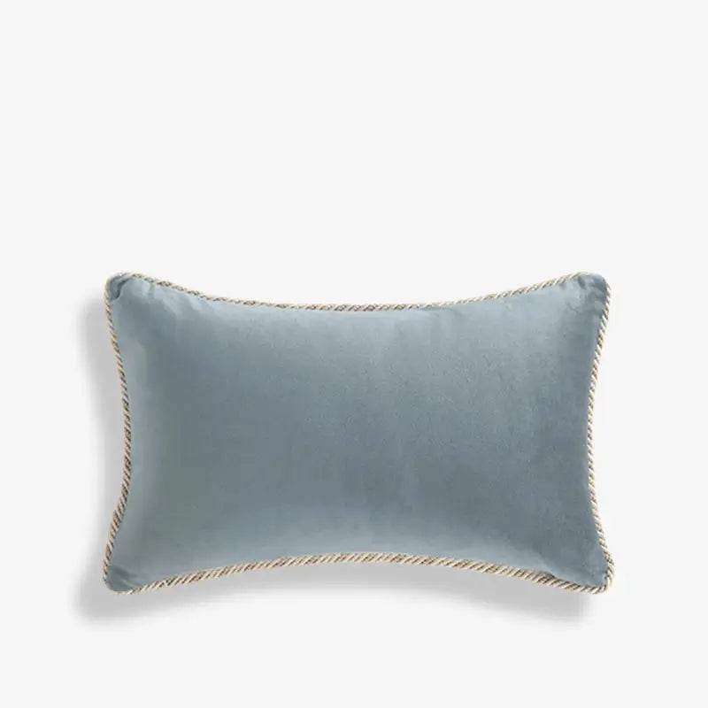 Chinoiserie Blue and White Porcelain Short Plush Chair Cushion - SinoCultural -- SC048A38