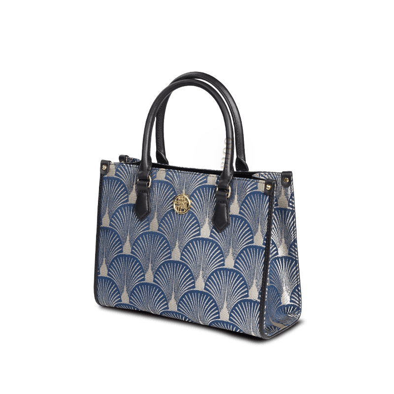 Embroidery Leather Elegant Commute Crossbody Tote Bag - SinoCultural -- SC1752-A2 -