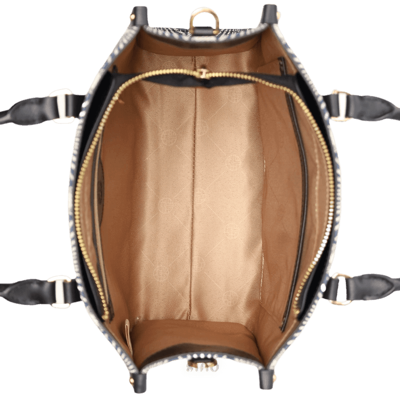 Embroidery Leather Elegant Commute Crossbody Tote Bag - SinoCultural -- SC1752-A3