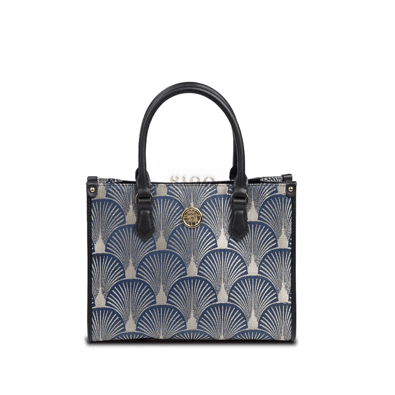 Embroidery Leather Elegant Commute Crossbody Tote Bag - SinoCultural -- SC1752-A3