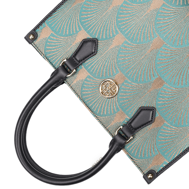 Embroidery Leather Elegant Commute Crossbody Tote Bag - SinoCultural -- SC1752-A3