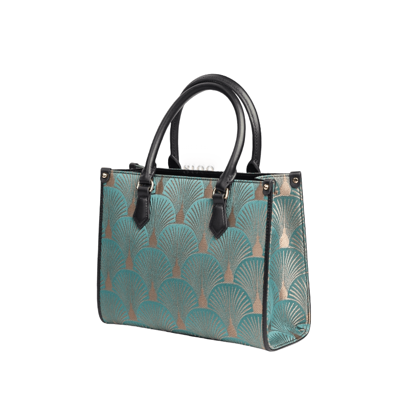 Embroidery Leather Elegant Commute Crossbody Tote Bag - SinoCultural -- SC1752-A3