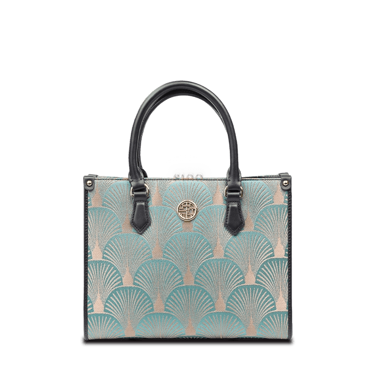 Embroidery Leather Elegant Commute Crossbody Tote Bag - SinoCultural -- SC1752-A3