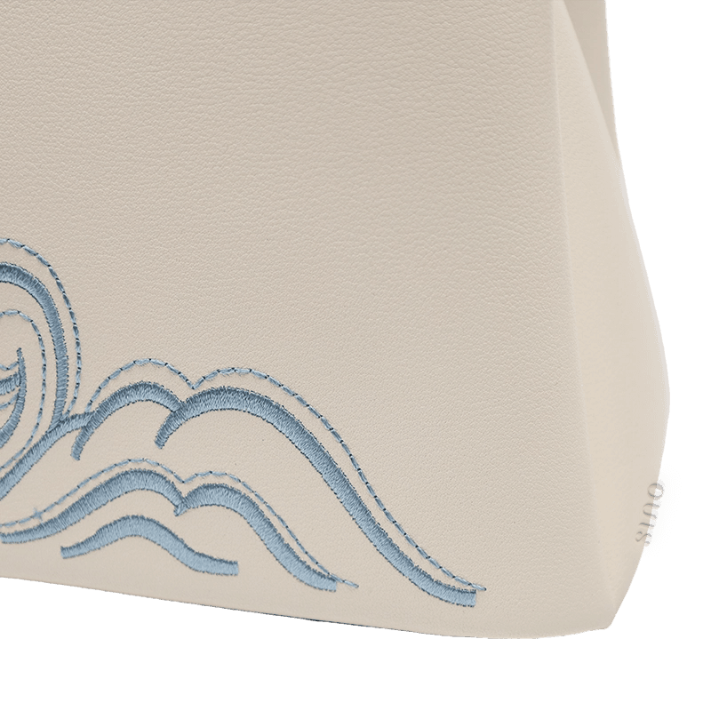 Embroidery Genuine Leather Elegant Crossbody Bag - SinoCultural -- SC1753-A2 -