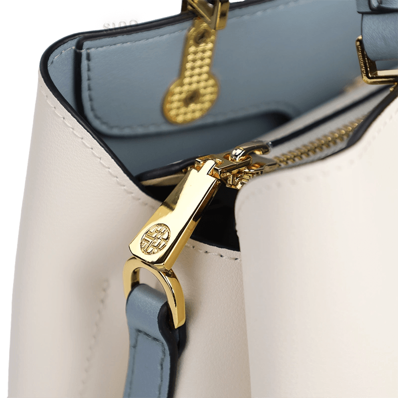 Embroidery Genuine Leather Elegant Crossbody Bag - SinoCultural -- SC1753-A2 -