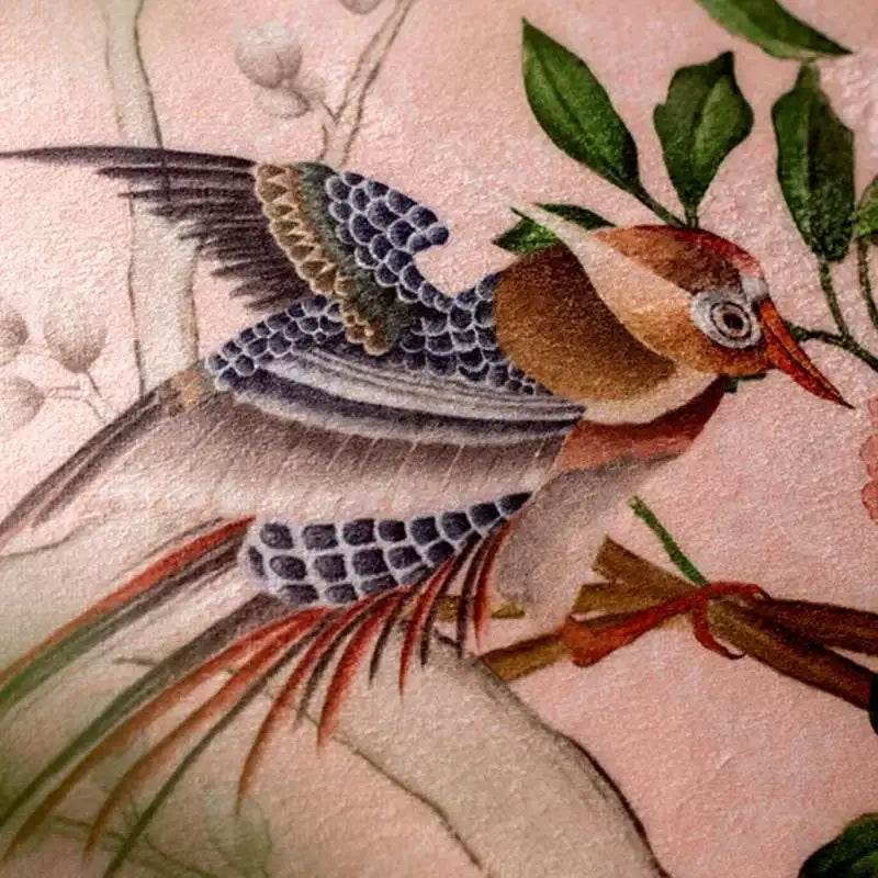 Chinoiserie Origina Powderl Pink Throw Pillow Spring Rococo Blossom Dreams - SinoCultural -- SJZBZ021A01