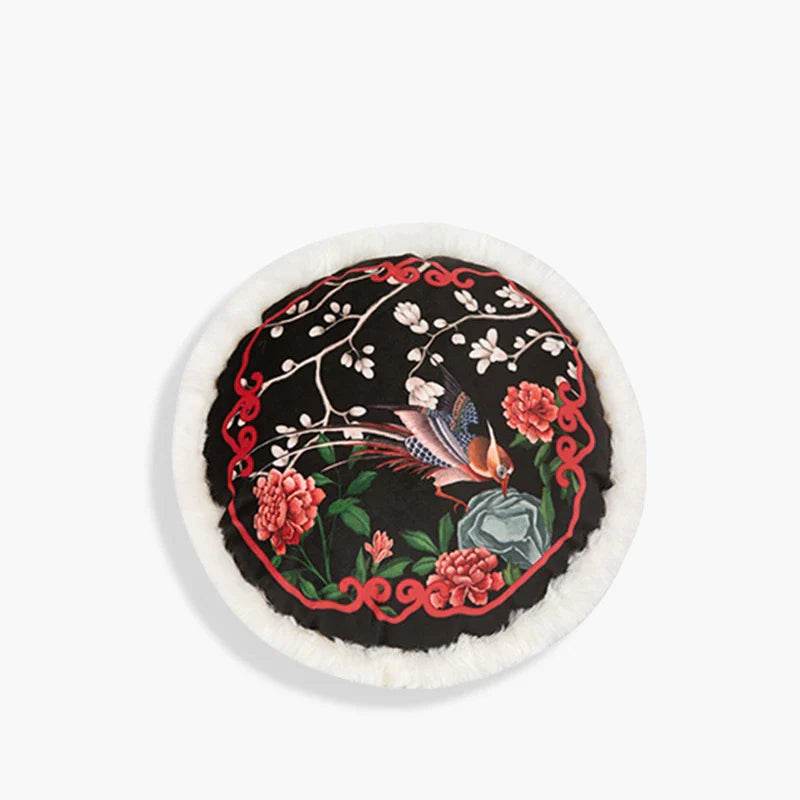 Chinoiserie Origina Powderl Pink Throw Pillow Spring Rococo Blossom Dreams - SinoCultural -- SJZBZ021A01