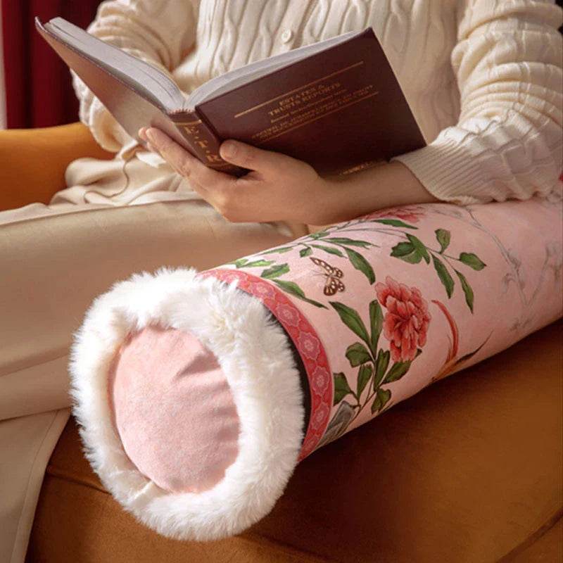 Chinoiserie Origina Powderl Pink Throw Pillow Spring Rococo Blossom Dreams - SinoCultural -- SJZBZ021A01
