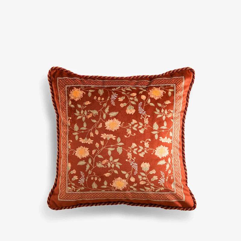 Chinoiserie Red Elegance Wedding Sofa Pillow Cushion - SinoCultural -- SJZBZ044A01 -
