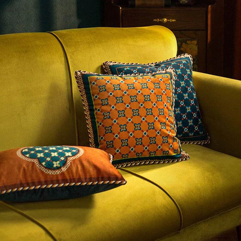 Chinoiserie Classic Retro Luxurious Throw Pillow - SinoCultural -- SJZBZ054A01