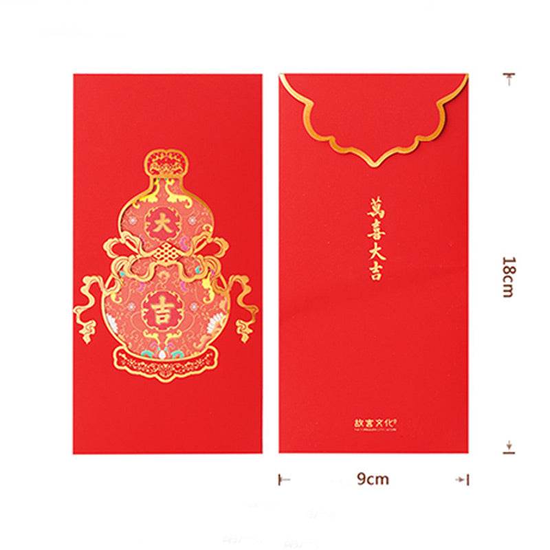 Chinese New Year Red Envelopes Blessings Wedding & Birthday - SinoCultural -- CNY019-1 -