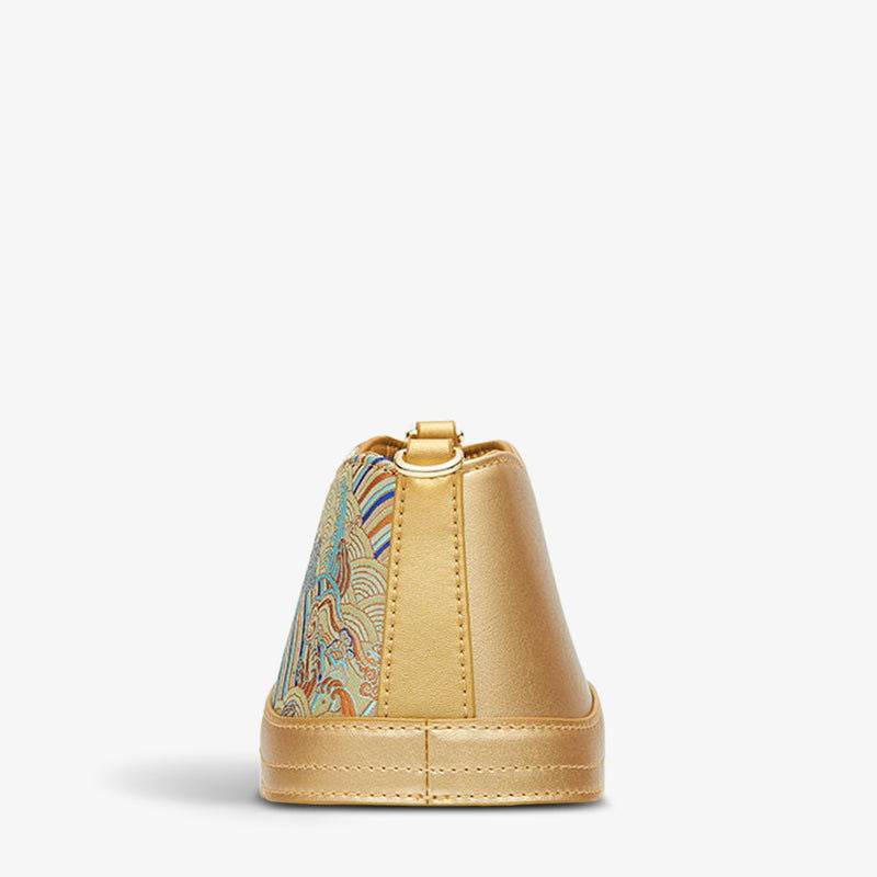 Shu Embroiderey Pearl Beaded Bucket Bag - SinoCultural -- P120550