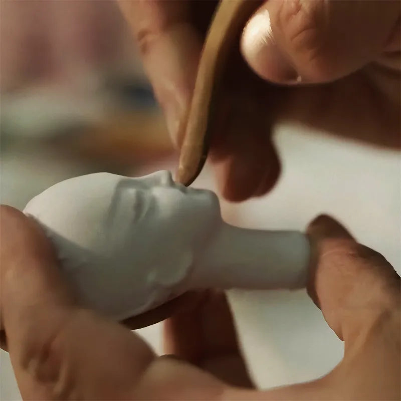Where tradition meets transformation, skilled hands coax soul from stone. Each precise stroke of weathered wooden tools etches centuries of cultural memory into smooth gypsum, evolving blank canvases into expressive guardians of folklore.