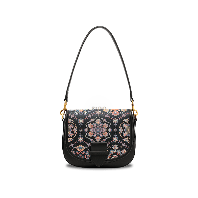 Song Brocade Silk Messenger Bag – Baoxiang Leather Crossbody - SinoCultural -- FJ220678-2 -