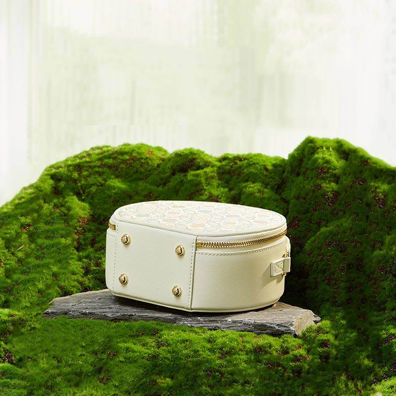 Song Brocade Silk Vintage Round Bag - SinoCultural -- P12065502LG-1