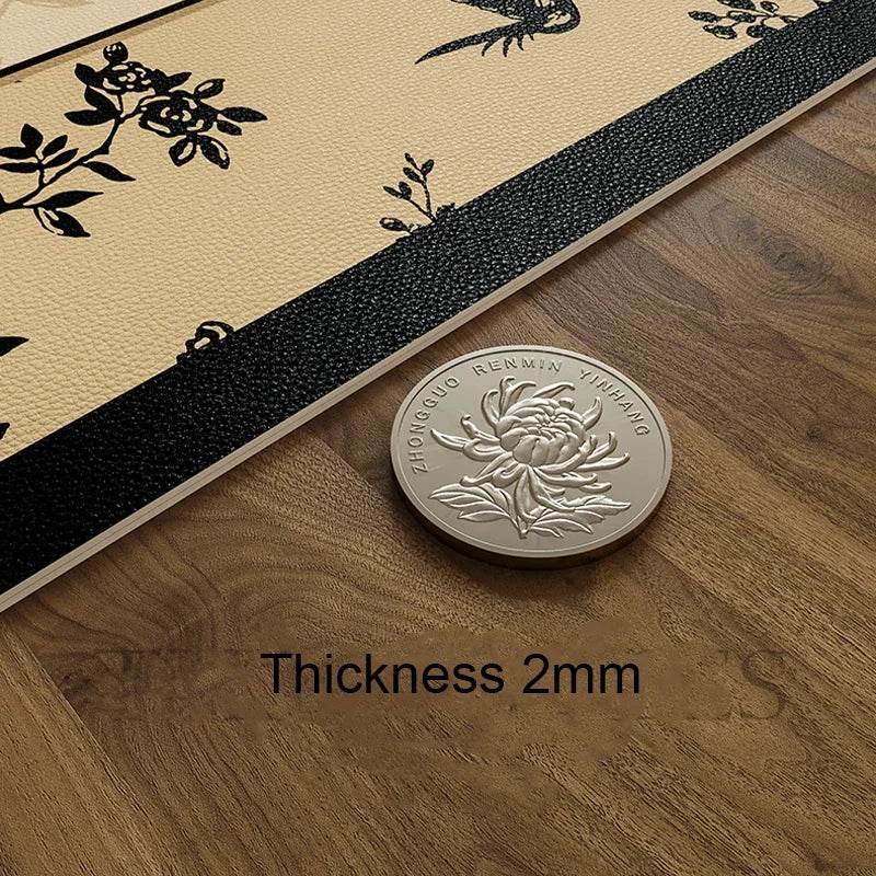 Chinoiserie Buffet & Sideboard Mat Leather Protective Pad - SinoCultural -- TM032A3090 -