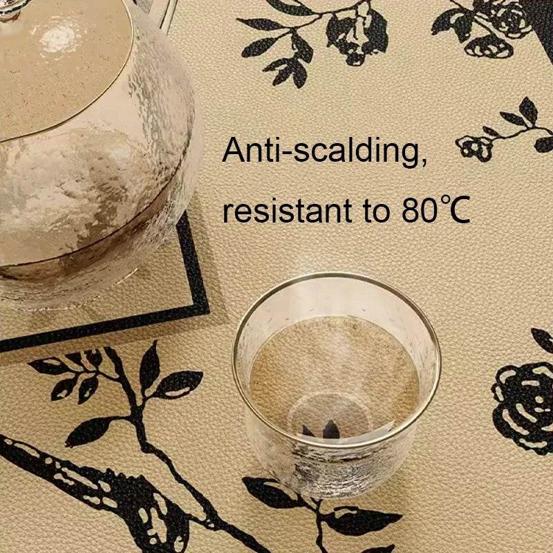 Chinoiserie Buffet & Sideboard Mat Leather Protective Pad - SinoCultural -- TM032A3090 -