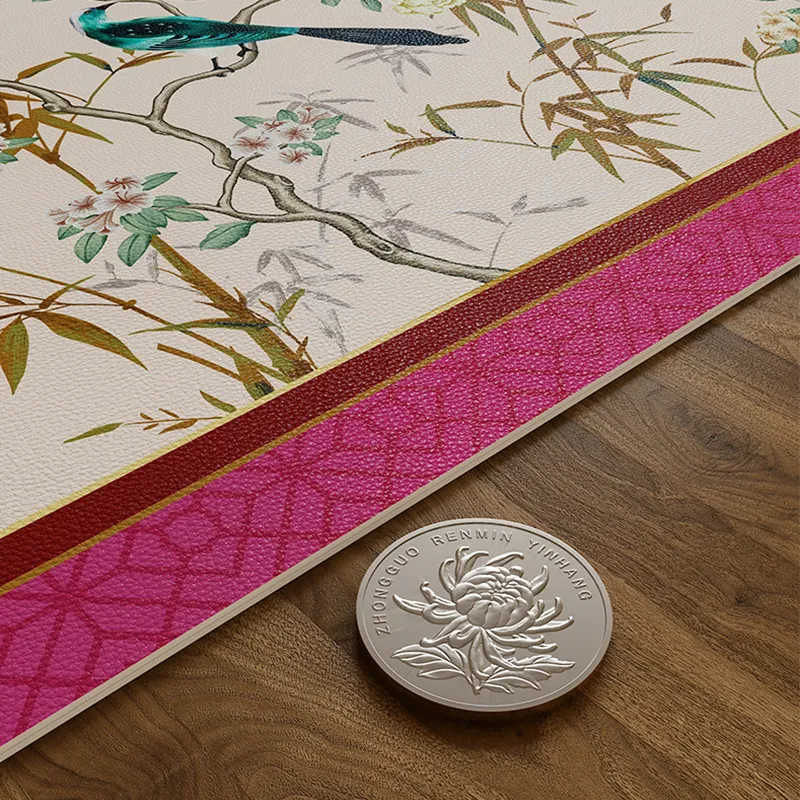 Table mat thickness matches coin height, ideal for heat insulation and surface protection.