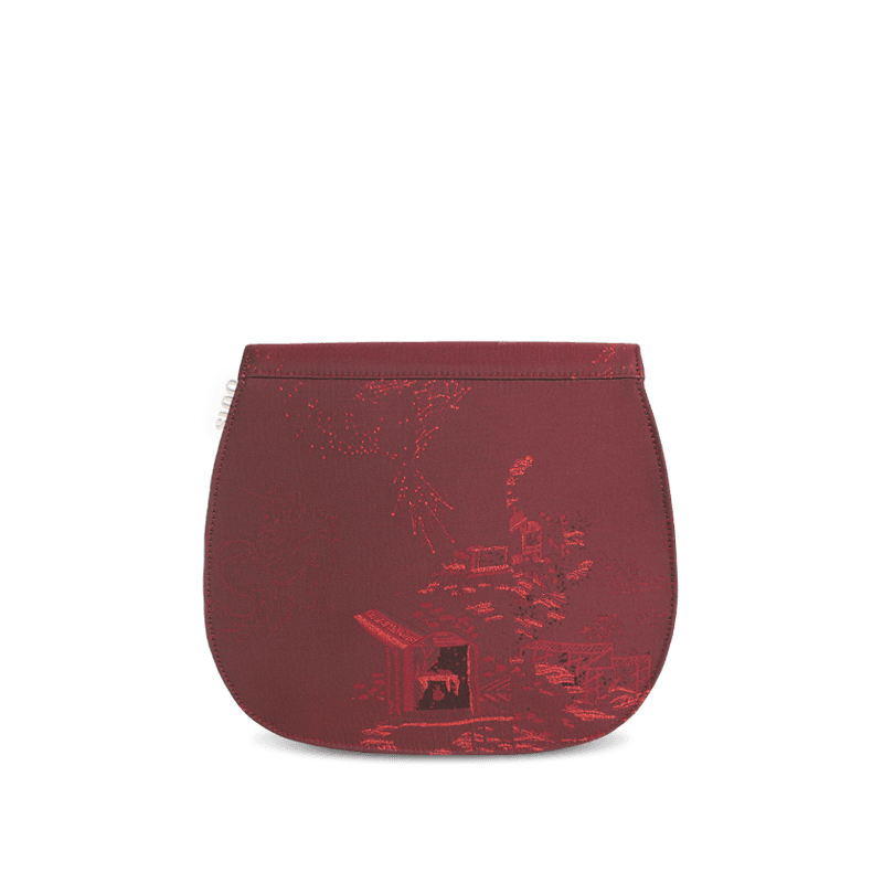 Ultra-Light Saddle Loong Embroidery Bag Recycled Fabric with Hualuo Silk 216g - SinoCultural -- GD1201