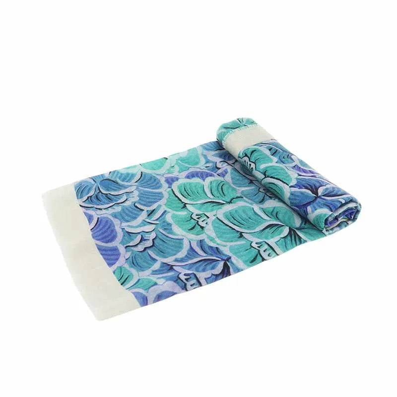 100% Wool Winter Square Scarf Elegant Peony 100x100cm - SinoCultural -- LS059