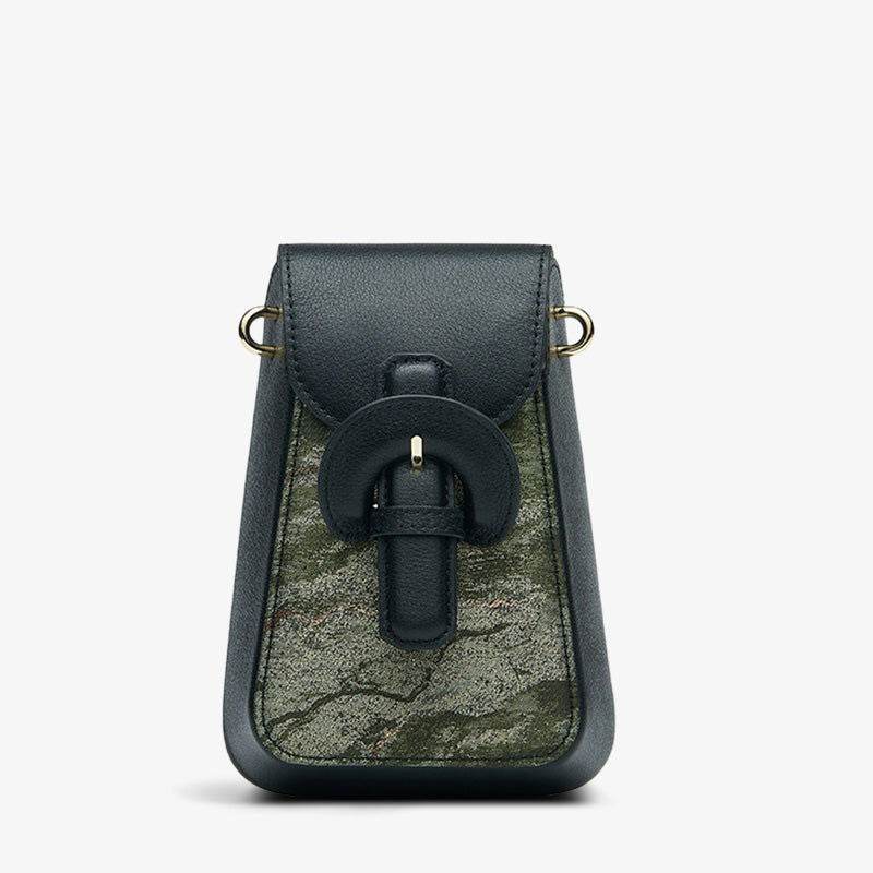 Woven Brocade Vintage Shoulder Phone Bag - SinoCultural -- P210601
