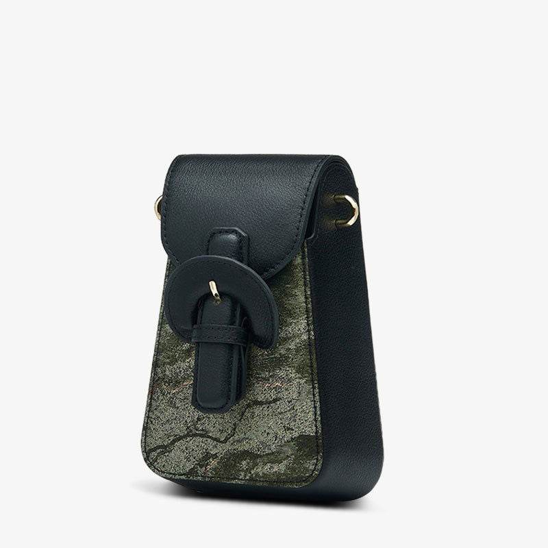 Woven Brocade Vintage Shoulder Phone Bag - SinoCultural -- P210601