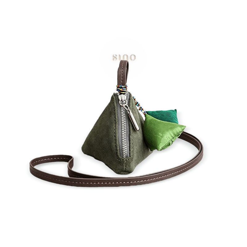 Xiangyunsha Silk Zongzi Coin Purse & Bag Charm | SinoCultural