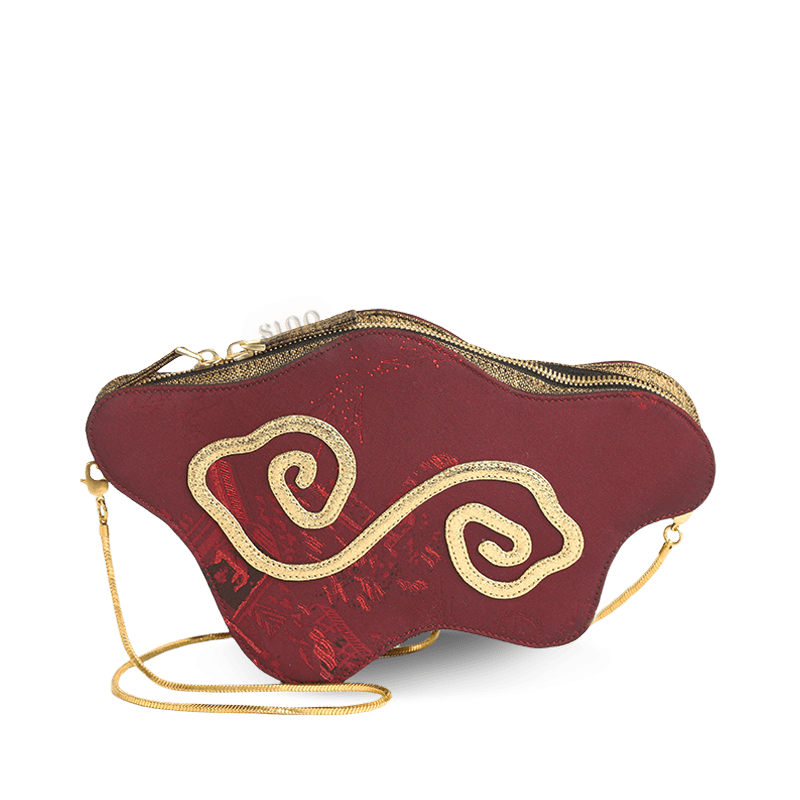 Ultra-Light Cloud Shape Handbag in Recycled Fabric with Hualuo Silk 145g - SinoCultural -- GD1203