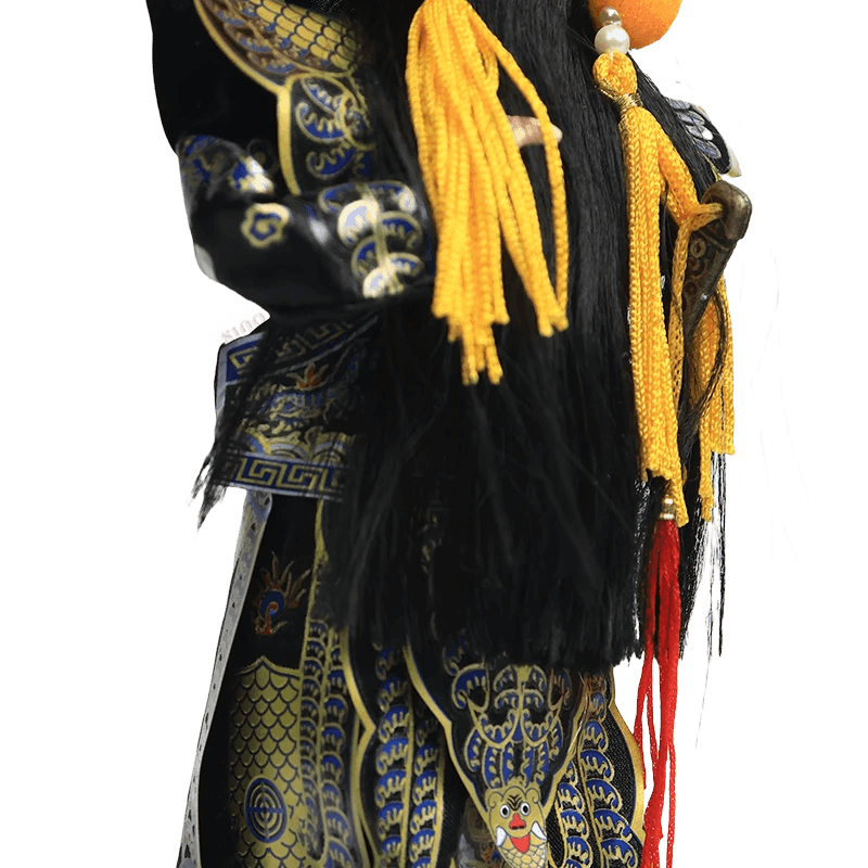 9-Inch Handmade Chinese Doll – Peking Opera Hegemon King Character Collectible - SinoCultural -- XJK0904