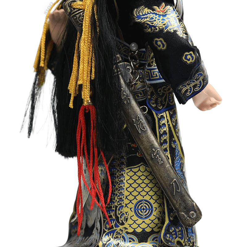 9-Inch Handmade Chinese Doll – Peking Opera Hegemon King Character Collectible - SinoCultural -- XJK0904