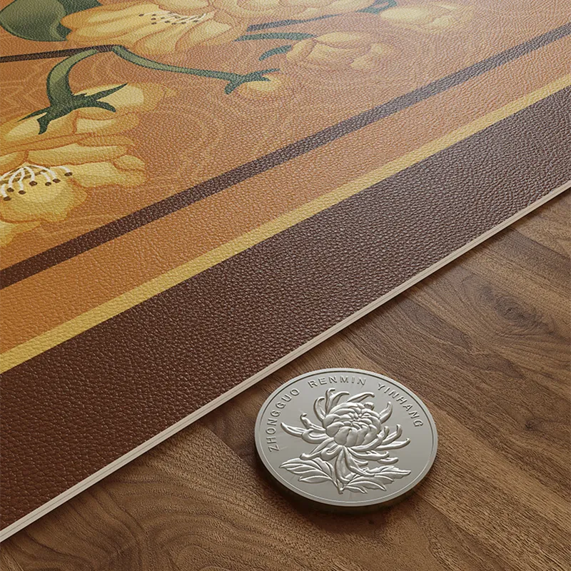 2 mm thick round table mat compared to coin.
