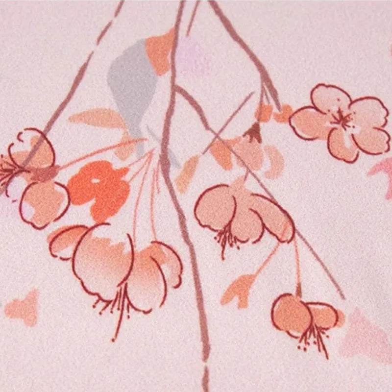 100% Mulberry Silk Luxury Square Silk Scarf Dreamy Jiangnan Design 68 x 68 Cm - SinoCultural -- SS022-2