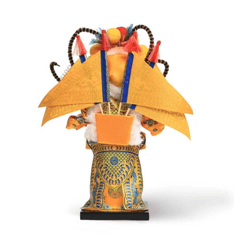 9-Inch Vintage Chinese Dolls - Handmade Peking Opera Wukong Art Collectible - SinoCultural -- XОK090E