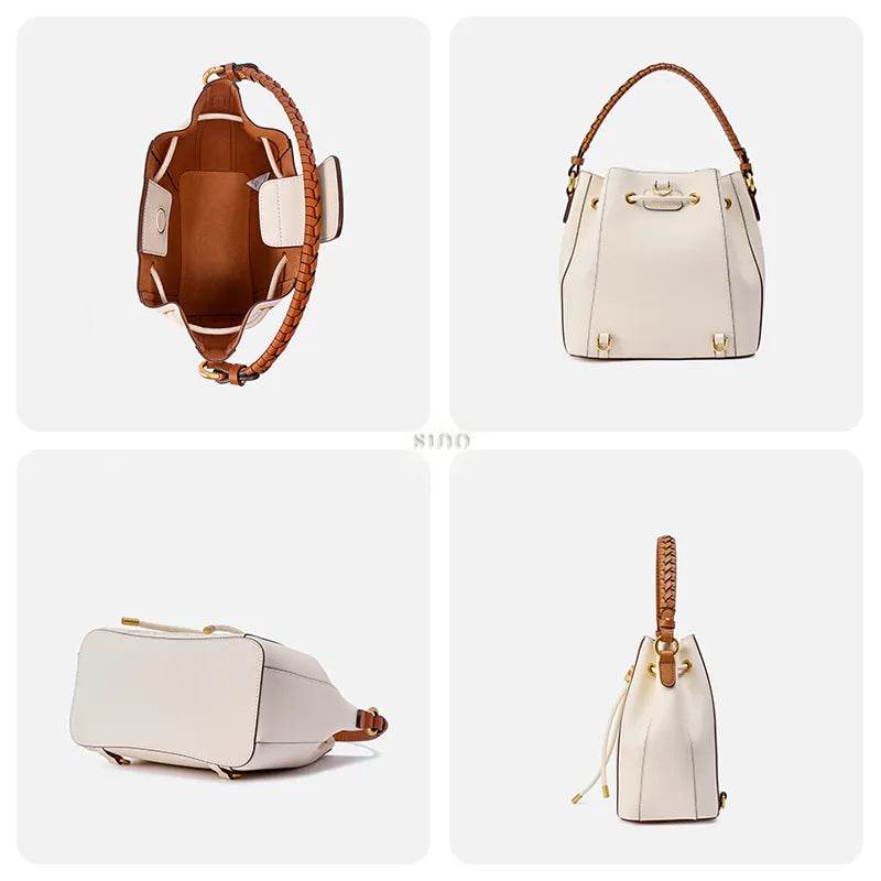 Luxury Traditional Wanj Pattern Embroidered Leather Convertible Backpack & Tote - SinoCultural -- P120776