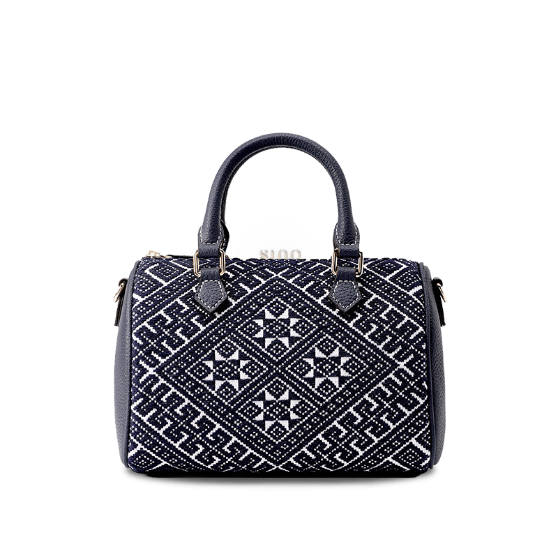 Zhuang Brocade Flying Swallow Embroidered Tote Bag - SinoCultural -- FJ110686