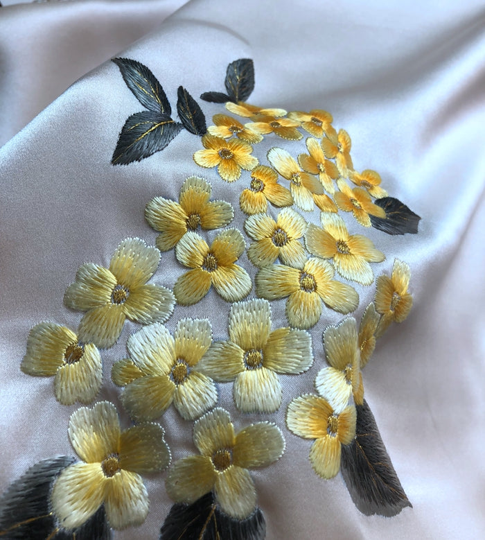 Su Embroidery Handmade Shawl Silk Scarf 190*55-Scarf-SinoCultural-SinoCultural