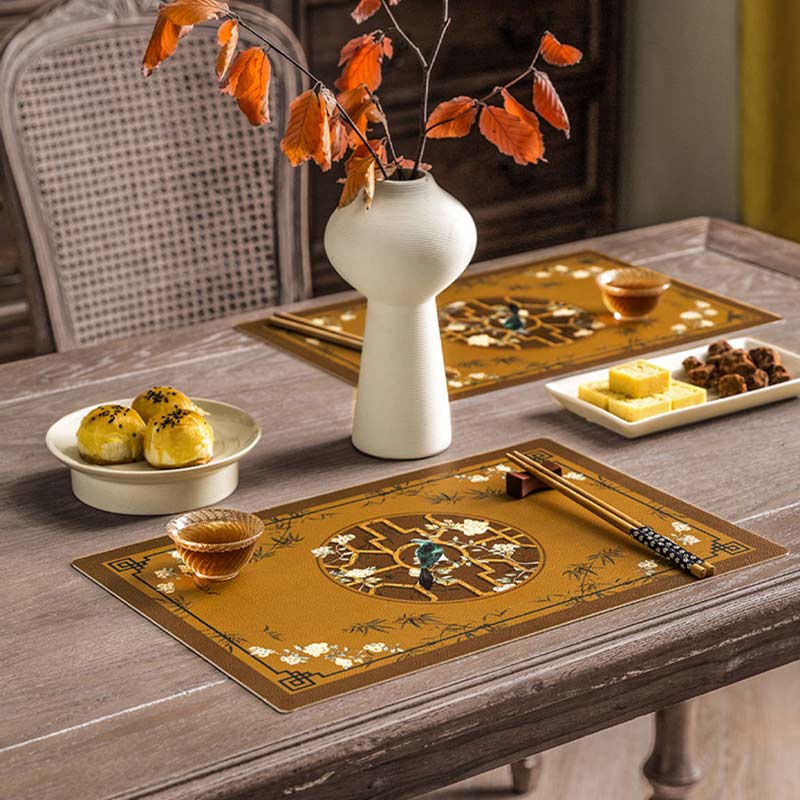 Chinoiserie Vintage Classic Palace Style Thick Table Mat