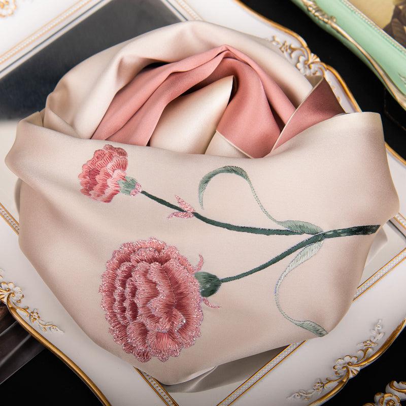 Su Embroidery Handcrafting Spring Silk Scaves 155*35