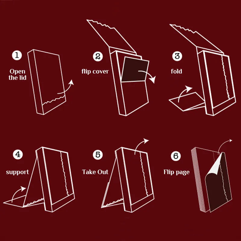 Practical use: Calendar on desk showing weekly notes with Dunhuang-inspired icons.