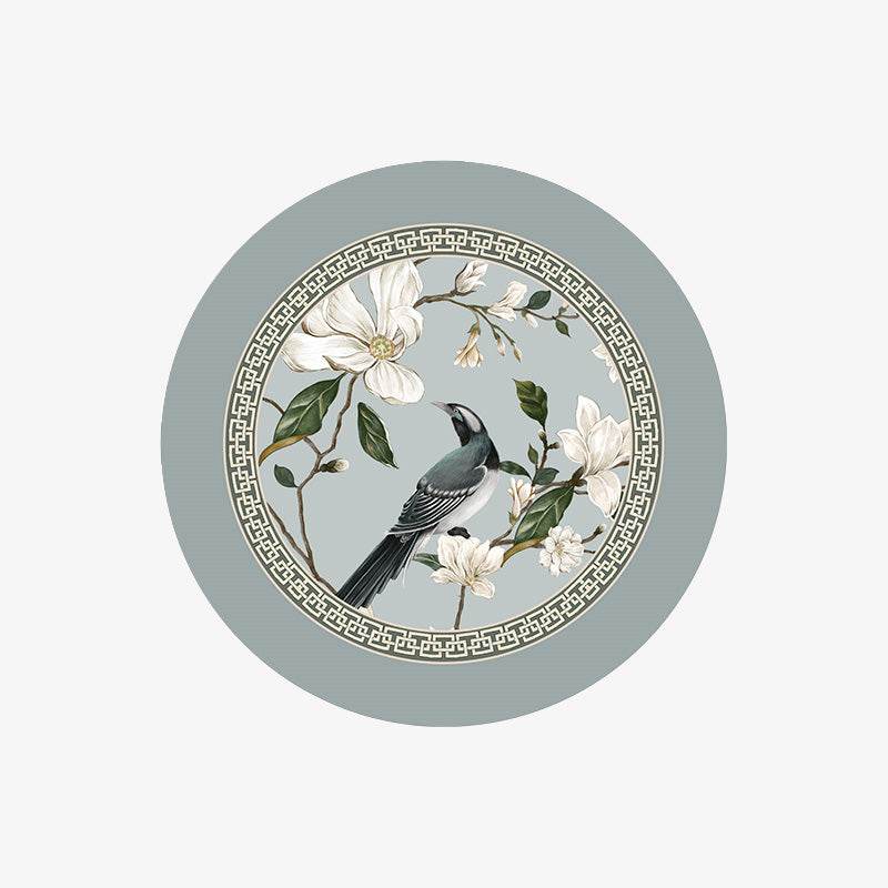 Chinoiserie Diatomite Absorbent Quick-Dry Non-Slip Round Coaster - SinoCultural -- TM026A16 - 