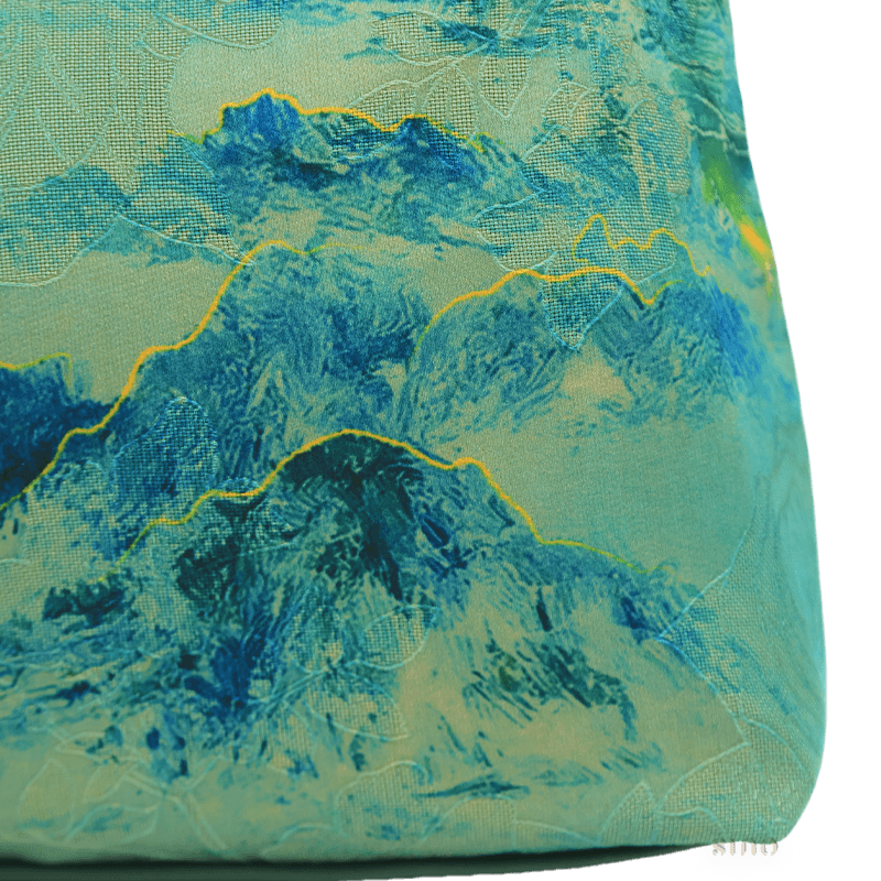 Xiangyunsha Silk Mulberry Silk Vintage Shoulder Bag - SinoCultural -- YSY1002Q - 