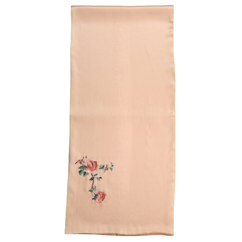 Cantonese Embroidery Handmade Mulberry Silk Scarf 155*35