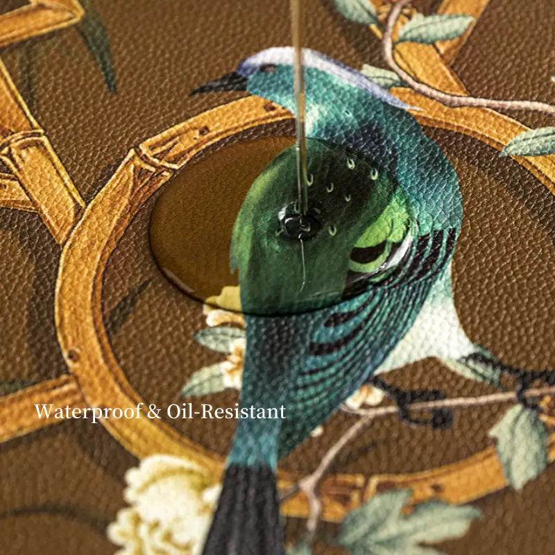 Chinoiserie Leather Waterproof Oil-proof Dining Table Mat - SinoCultural