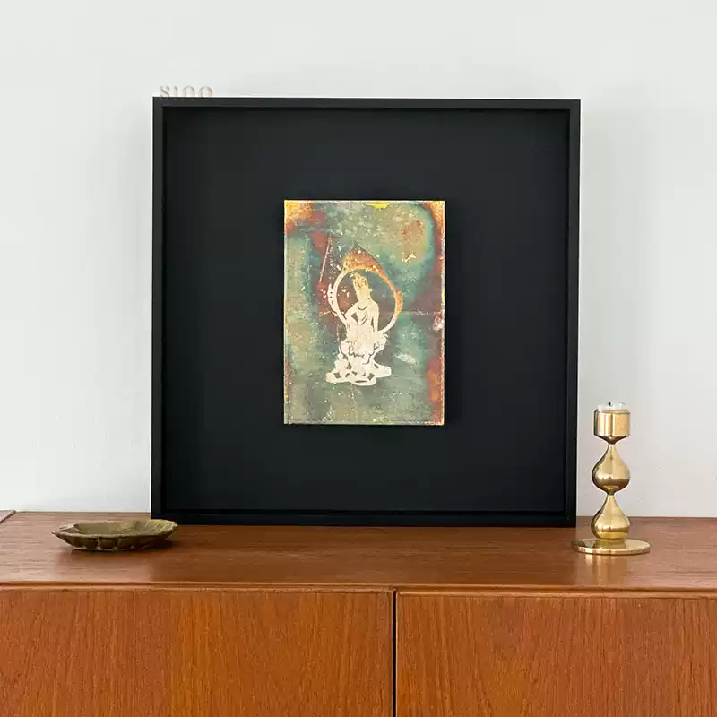 Intangible Heritage Dunhuang Foil Burning Handcrafted Wall Art